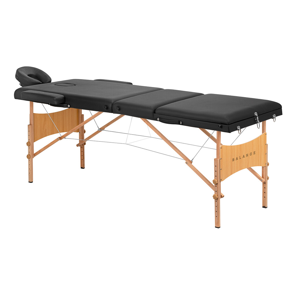 Hopfällbar massagebänk Balance Lux i trä